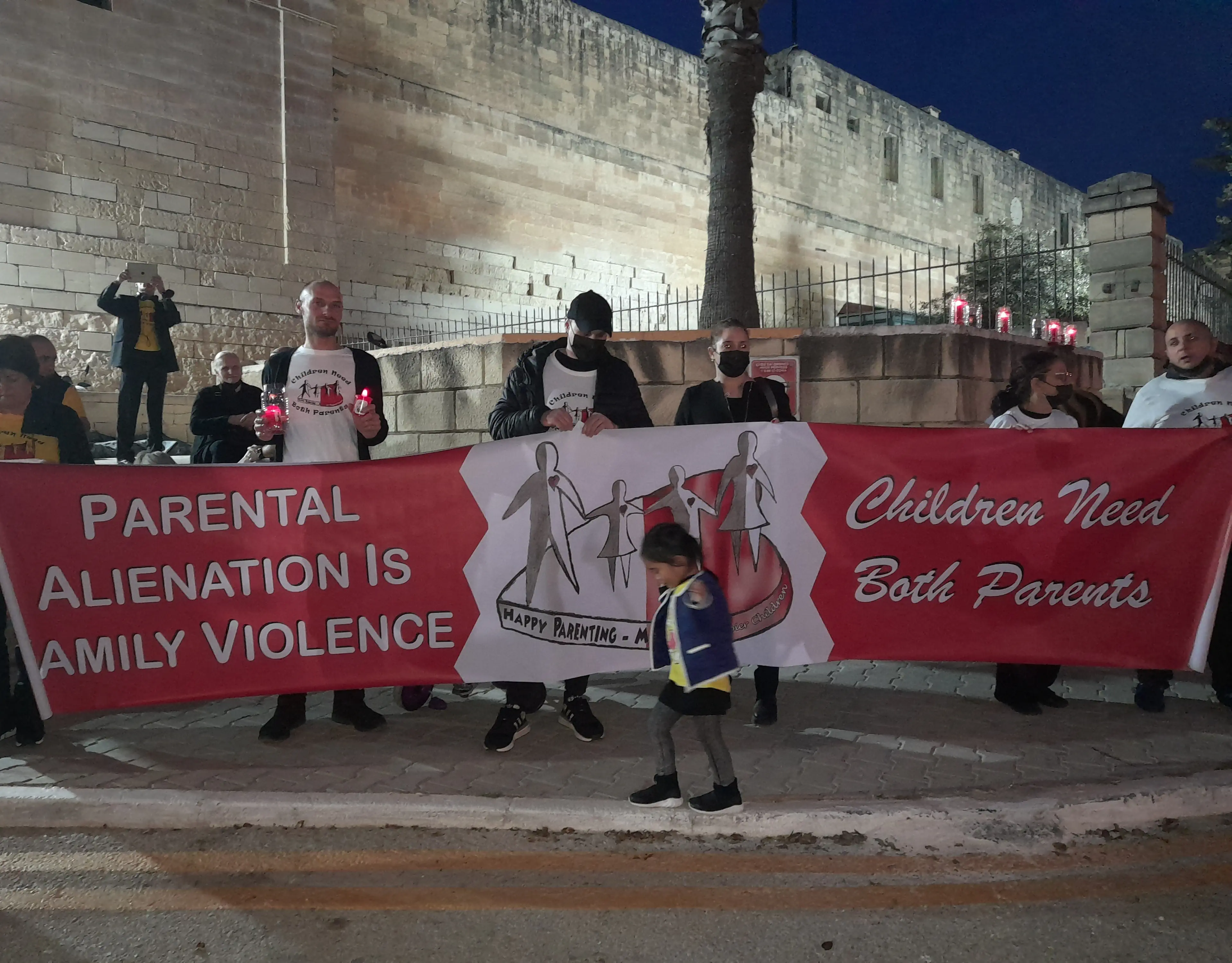 Vigil in front of Prison Paola